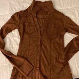 Prana wool blend blouse .